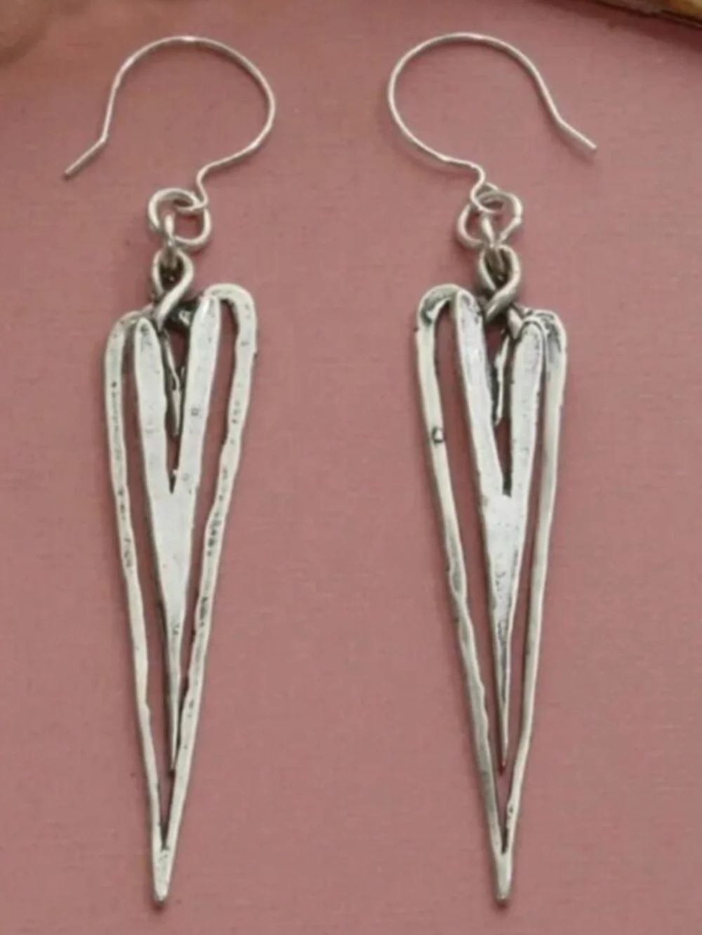 Boho Heart Drop Earrings N2386